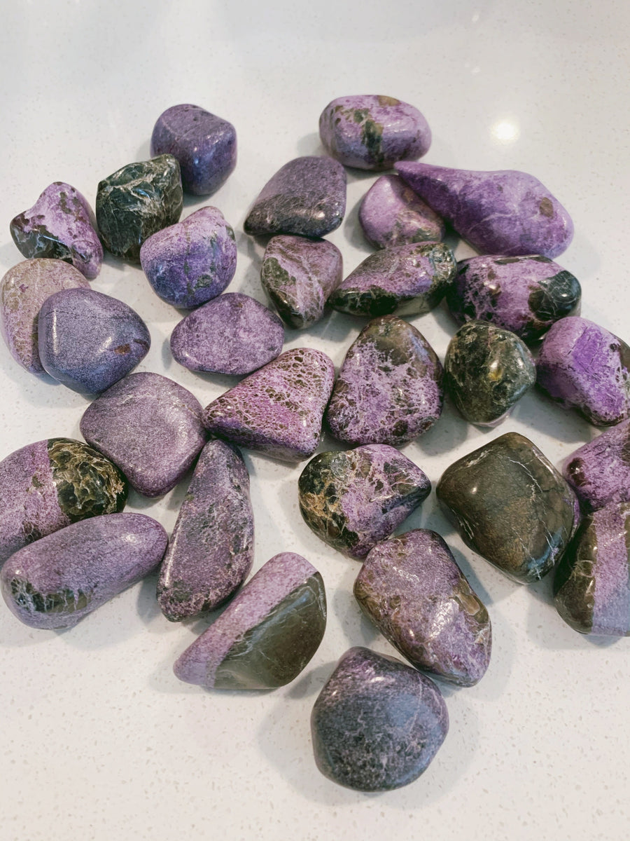 Rare Australian Tumbled Stichtite Rocky's Crystals & Minerals