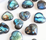 Small Labradorite Heart