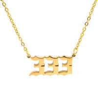 333 Gold-Plated Numerology Necklace