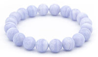Rare X-Large Blue Lace Agate Bracelet