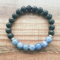 Lava Stone & Blue Quartz Transformation Bracelet