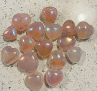 Small Angel Aura Rose Quartz Heart