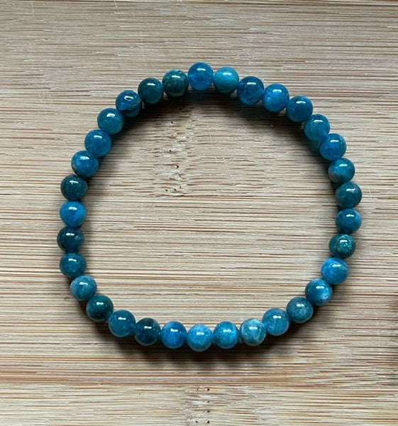 SMALL Madagascar Blue Apatite Bracelet