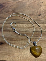 Tiger Eye Heart Necklace