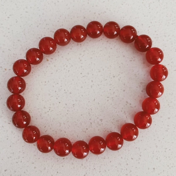 Carnelian Beaded Bracelet