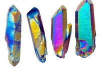 Rainbow Titanium Aura Quartz Point