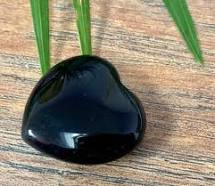 Small Black Obsidian Heart