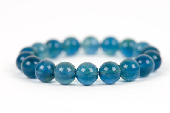Rare Blue Fluorite Bracelet from Namibia, South Africa