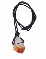 Rough Citrine String Necklace