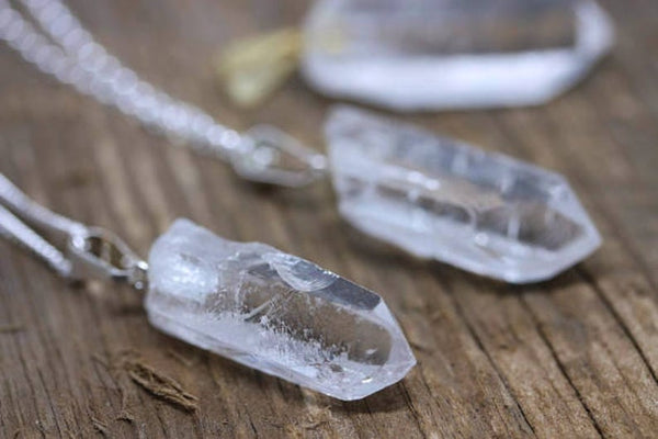 Rough Clear Quartz Point Pendant