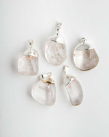 Tumbled Brazilian Clear Quartz Pendant