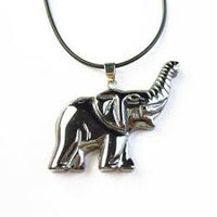 Hematite Elephant Necklace