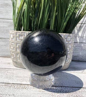 Large Brazilian Black Tourmaline Sphere