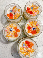 Wildflower Evil Eye Protection Carnelian Crystal Candles