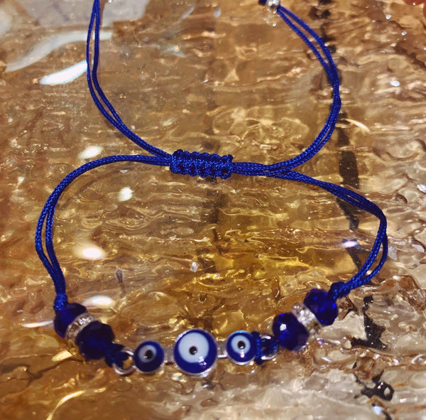 Small Evil Eye Adjustable Bracelet