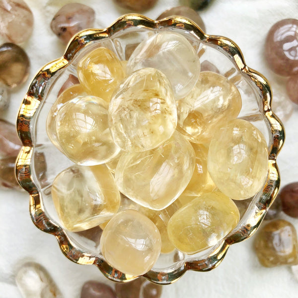Tumbled Yellow Calcite1