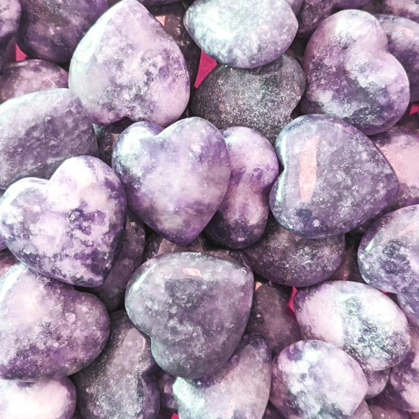 Small Lepidolite Heart