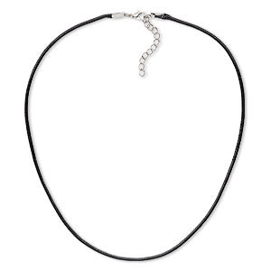 Black Chain Necklace 16.5”