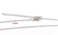 Silver Plated Chain for Pendants