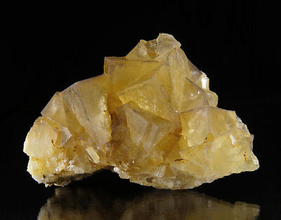 Yellow Fluorite Cluster Rare Rocky s Crystals Minerals