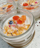 Wildflower Evil Eye Protection Carnelian Crystal Candles