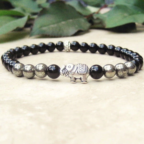 Pyrite & Black Onyx Abundance Bracelet