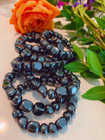 Large Polished Hematite Bracelet