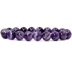 Premium Brazilian Chevron Amethyst Beaded Bracelet