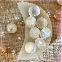 Large Moroccan Selenite Moon Bowl