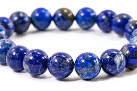SMALL Premium Untreated Lapis Lazuli Beaded Bracelet