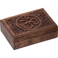 OM Wooden Treasure Box