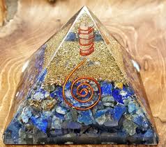Lapis Lazuli Crystal Copper Orgone Pyramid