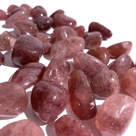 Strawberry Quartz Tumbles Strawberry Quartz Tumbles