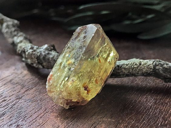 Rough Golden Yellow Apatite Rare